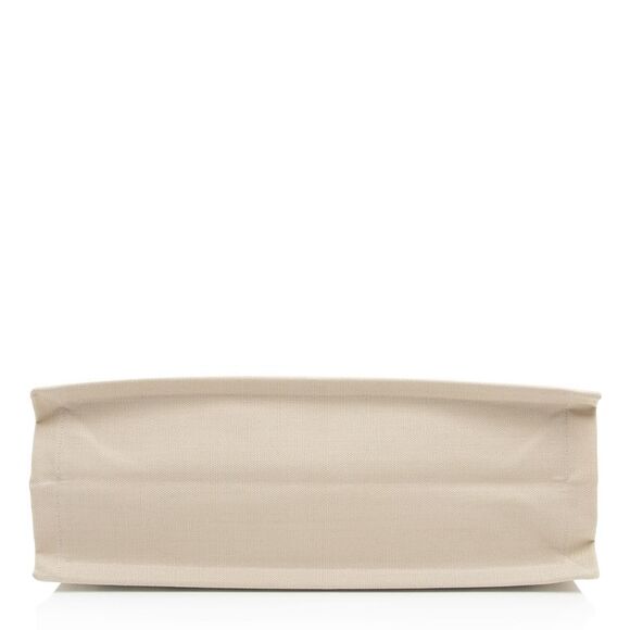 Saint Laurent Canvas Calfskin Striped Rive Gauche Large Tote - Picture 4 of 16